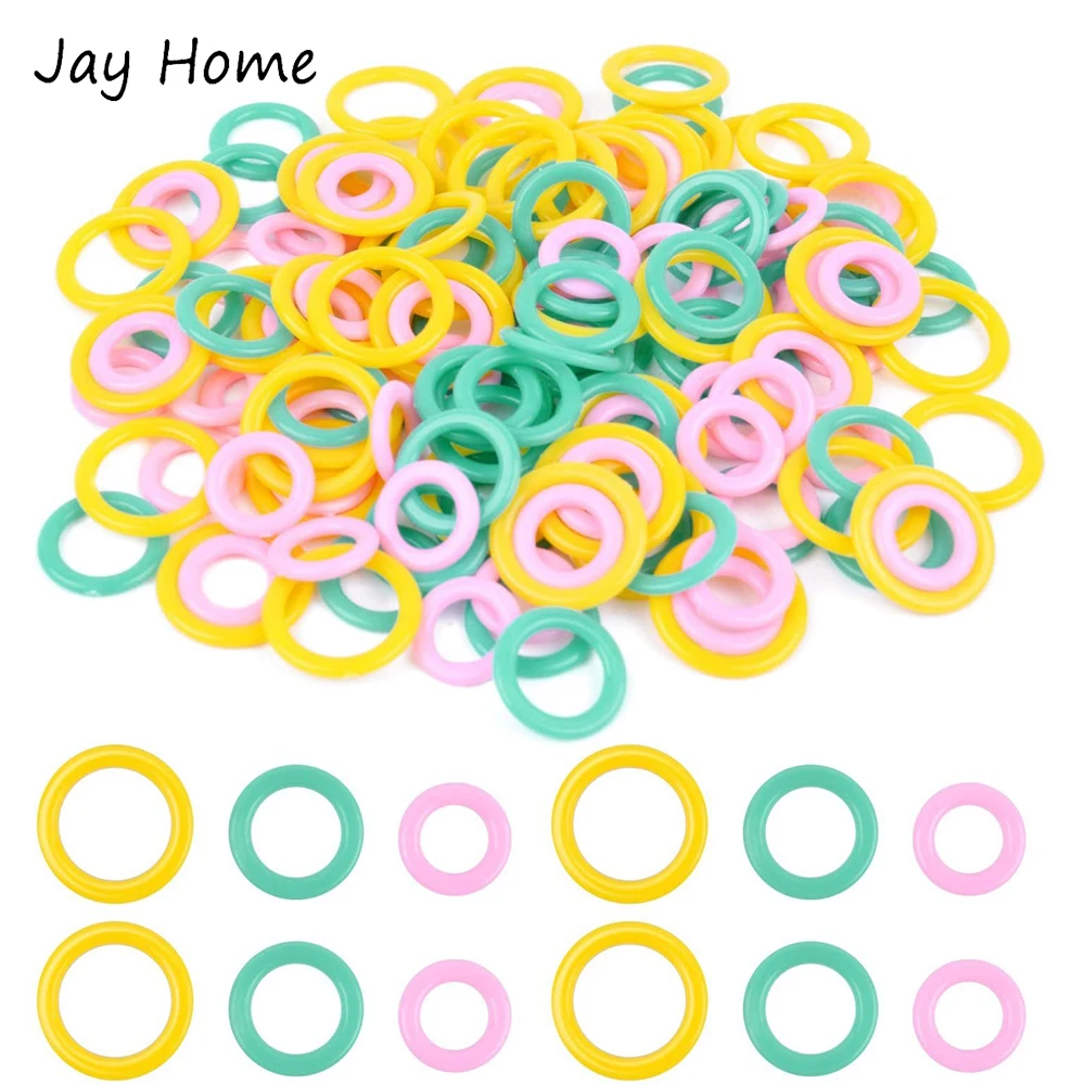 20-100Pcs Plastic Stitch Markers Rings Sewing Crochet Knitting Marker Ring Knitting Needle Clip Marking Circles Sewing Tools