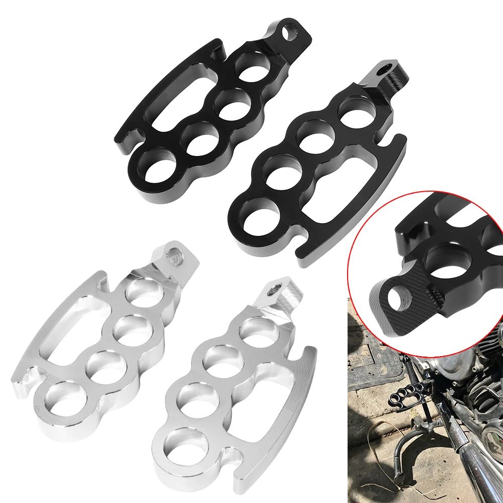 Motorcycle Flying Foot Pegs Footrest Control Footpegs Front Rear Pedals Aluminum For Harley Sportster XL Touring Softail Fatboy