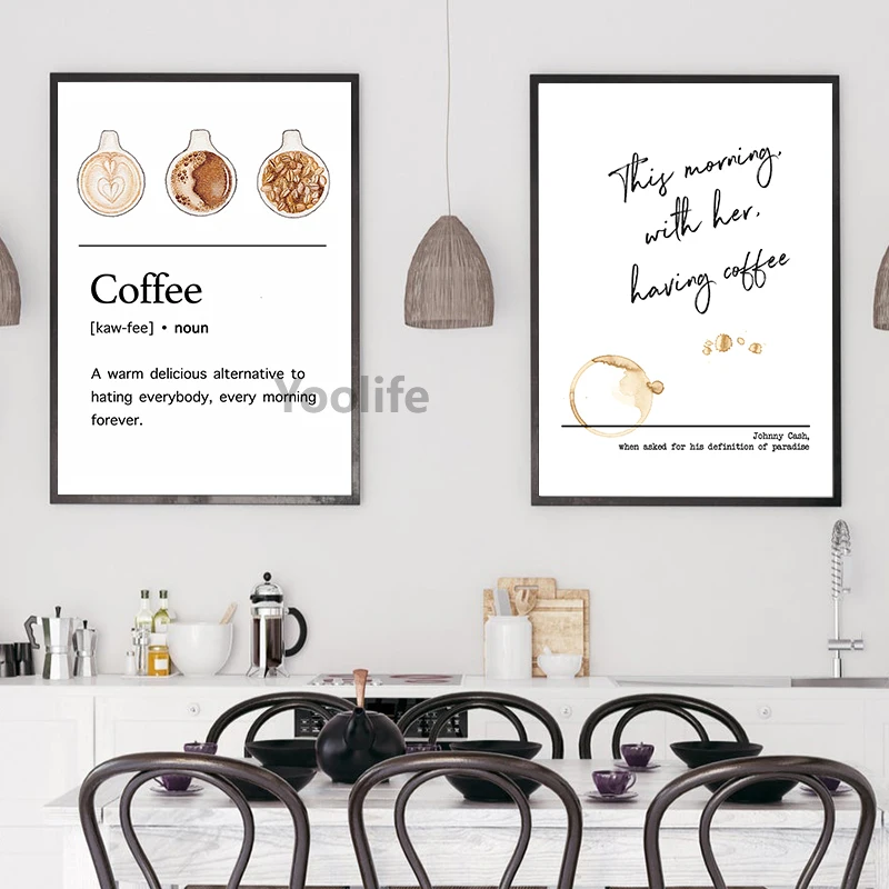 Coffee Guide Poster Canvas Painting Kitchen Wall Decor ,Coffee Roast Color Chart Watercolor Print Bar Cafe Shop Wall Art Picture