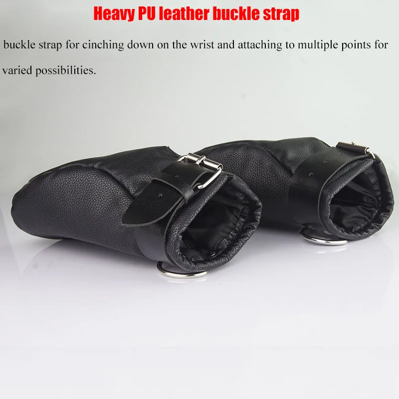 Puppy Bdsm Mittens Mitt,Leather Gloves Dog Paw Palm, Padded Handcuffs Bondage,Sex Toys For Couples