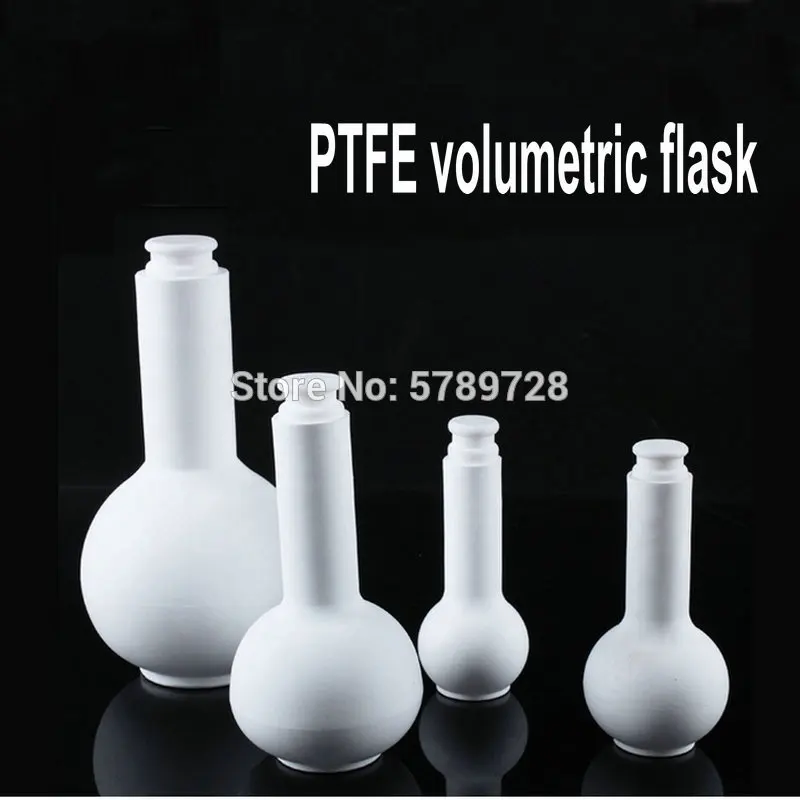 1pcs 25/50/100/200/250/500ml PTFE Volumetric Flask Resistant to high temperature and acid and alkali PTFE Bottle Lab Labware