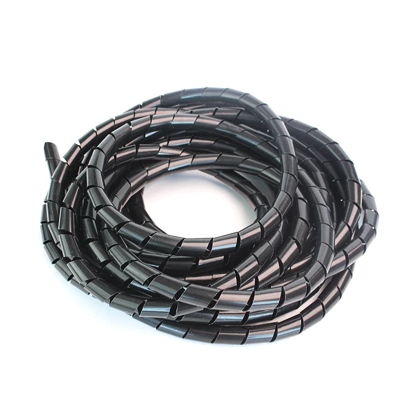 4mm/5mm/6mm/8mm/10mm/12mm New Spiral Wrap Sleeving Tube Flame Retardant Cable Protective Sleeve Band Winding Pipe Wire Sleeves