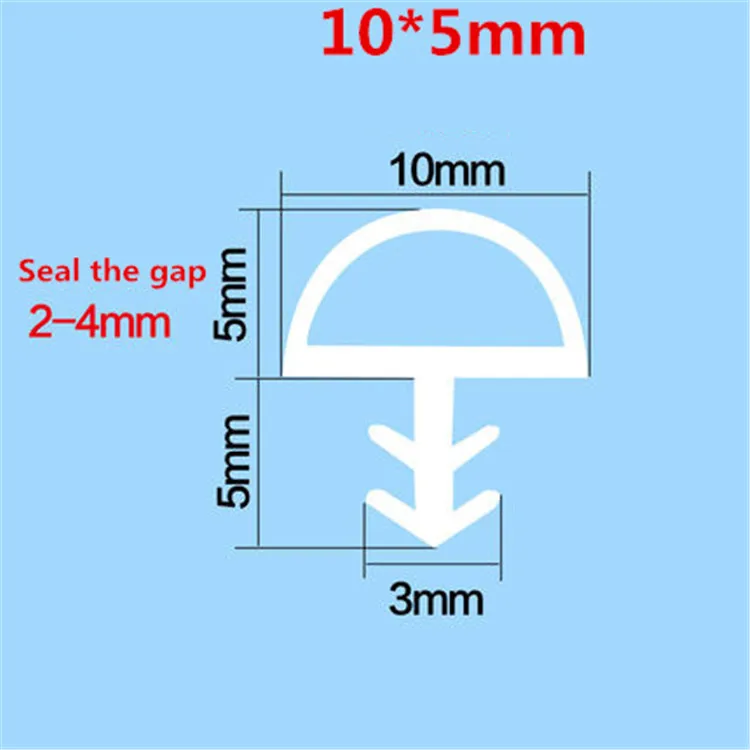 5M Houten Deur Thong Crash Bar Artikel Venster Deuren En Ramen Afdichting Trip Winddicht Kaartsleuf Capitales