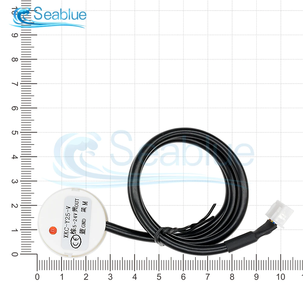 DC 5-24V 12V XKC Y25 Non Contact Liquid Level Sensor Switch Detector Outer Adhering Type Level Sensor NPN PNP RS485 Interface