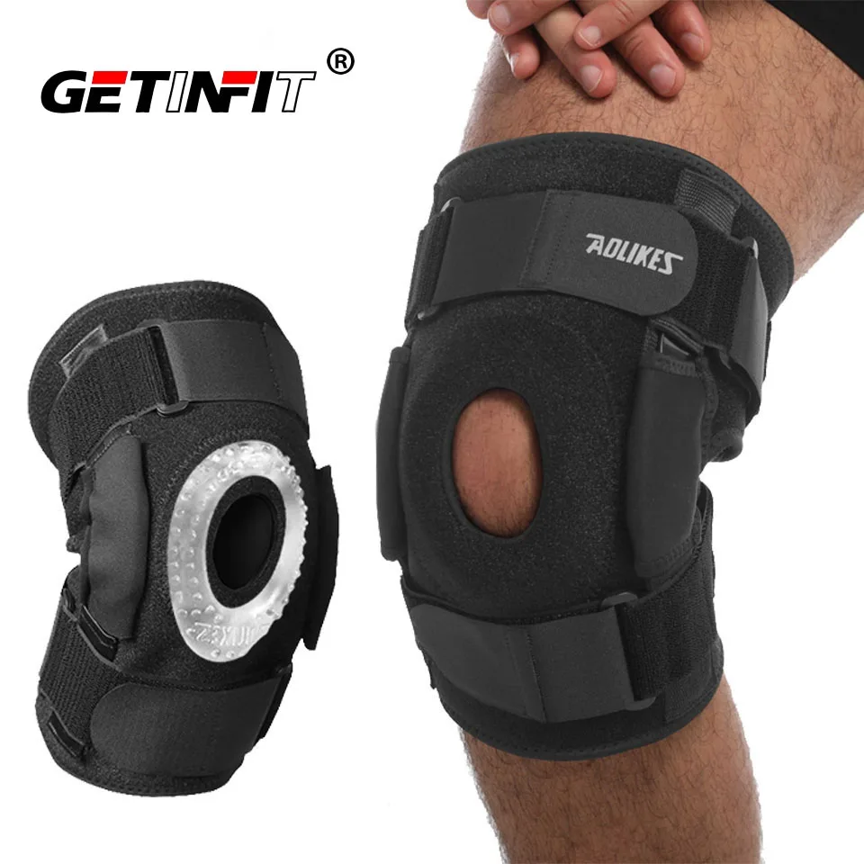 

Getinfit Open Patella Kneepads Breathable Brace Side Aluminium Alloy Stabilizer Knee Support Basketball Joint Fixed Protector