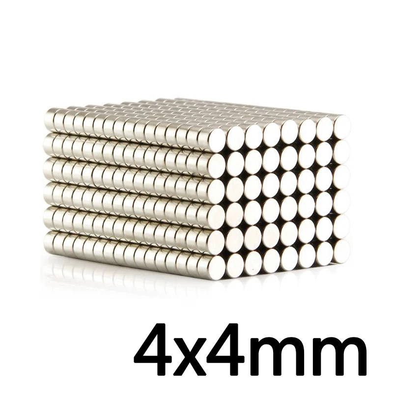 

20/50/100pcs 4x4mm Mini Small Round Magnets N35 Neodymium Magnet Dia 4x4mm Permanent NdFeB Strong Powerful Magnets 4*4mm