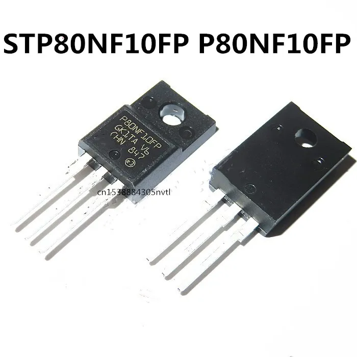 Original 10pcs/ STP80NF10FP P80NF10FP  TO-220F 100V 80A