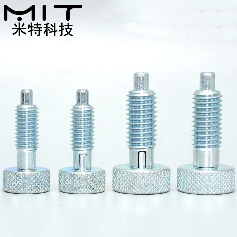 factory outlet 1Pc Locking Spring Screw Indexing Plungers Spring Plungers Index Plunger Dowel without Nut M6 M8 M10 M12 M16