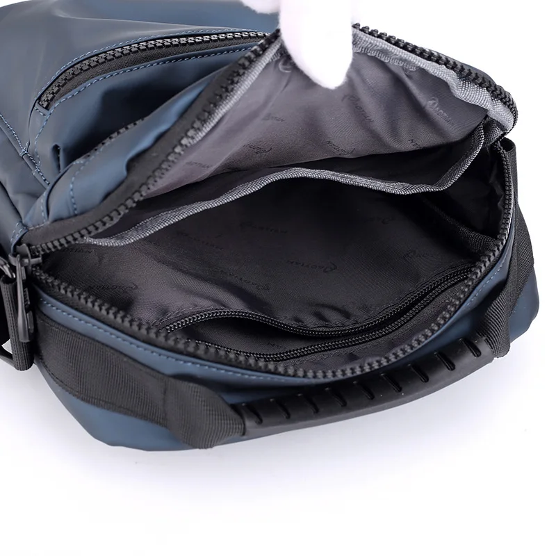 Bolso de mensajero clásico para hombre, bandolera de nailon multifunción con solapa, sencillo, XA259ZC