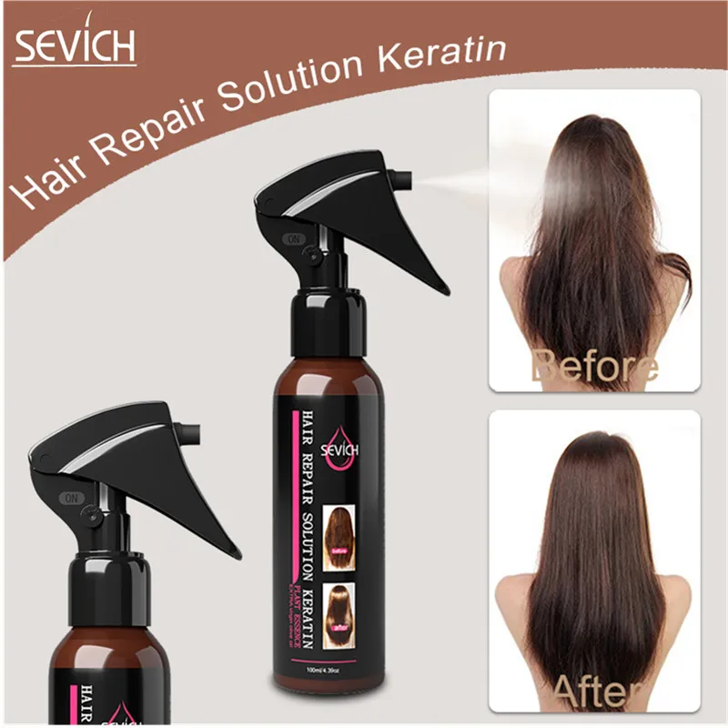 

Sevich Hair Repair Solution Keratin Nourish Restore Broken Hair Repair Liquid For Women Damage Hair Treatment Nutrition Infusing