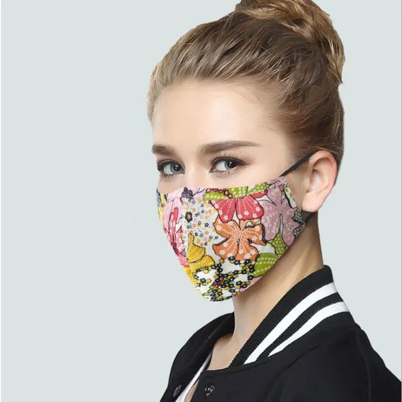 korean Cotton Anti Dust/Haze Mouth Face Mask Reusable Unisex mascaras Respirator with Carbon Filter PM2.5 Black Mouth caps Mask