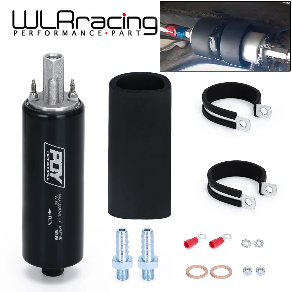 Wlr-Nero Universale di Alta Pressione di Flusso E Pompa Del Carburante GSL392 Linea Esterna 255LPH con Pqy Logo O Withou Logo WLR-FPB005