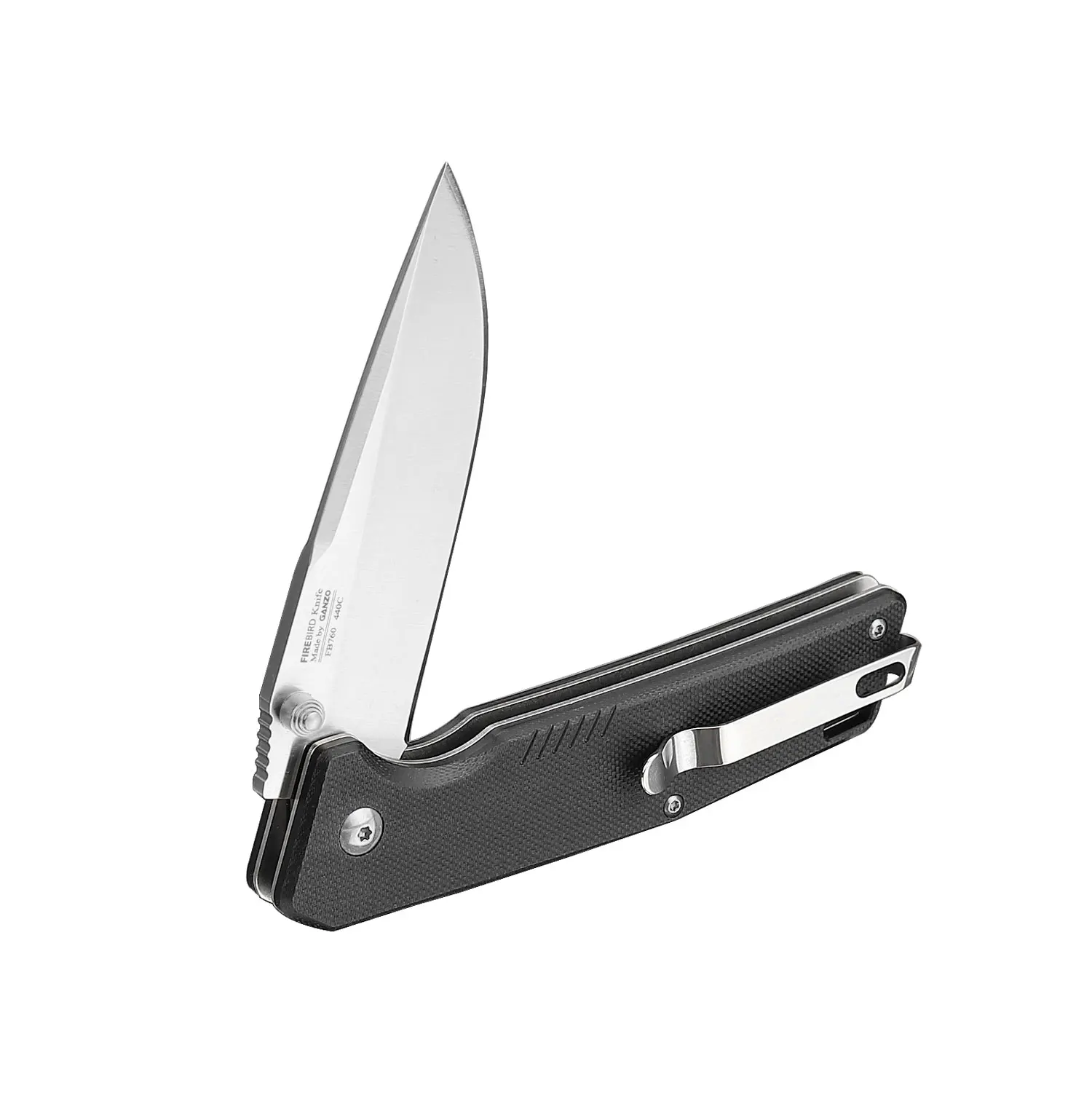 Ganzo Firebird FB7601 58-60HRC 440C G10 or Carbon Fiber Handle with Ball Bearings Mechanism Pocket Folding Knife EDC Tool - view 4