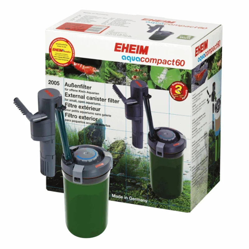 EHEIM AQUA COMPACT Aquarium Fish Tank External Canister Filter with EHEIM Substrat Pro Biological Filter Media & Pads