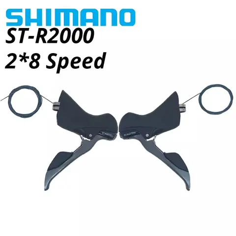 Shimano Claris R2000 SORA R3000 TIAGRA 4700 105 R7000 STi 2x8/9/10/11-växlad DUBBEL CONTROL LEVER Vänster med Höger för Racercykel 8 best sales Shimano Claris R2000 2x8-växlad - №8