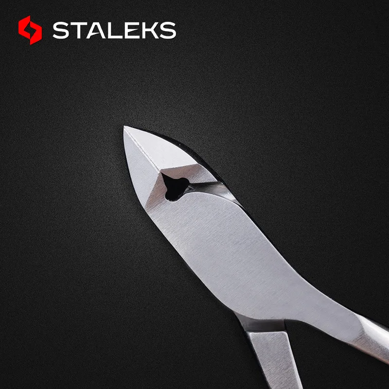 STALEKS NC-10-6 Stainless Steel Nail Art Cuticle Scissors Remover Dead Skin Scissor High Quality Manicure Nippers Nail Tools