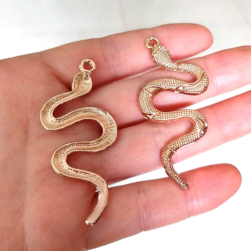 hzew 50pcs Snake charm For Women New Animal Snake Dangle Pendant  Minimalist Style Trendy Female Birthday Jewelry Bijoux Gift