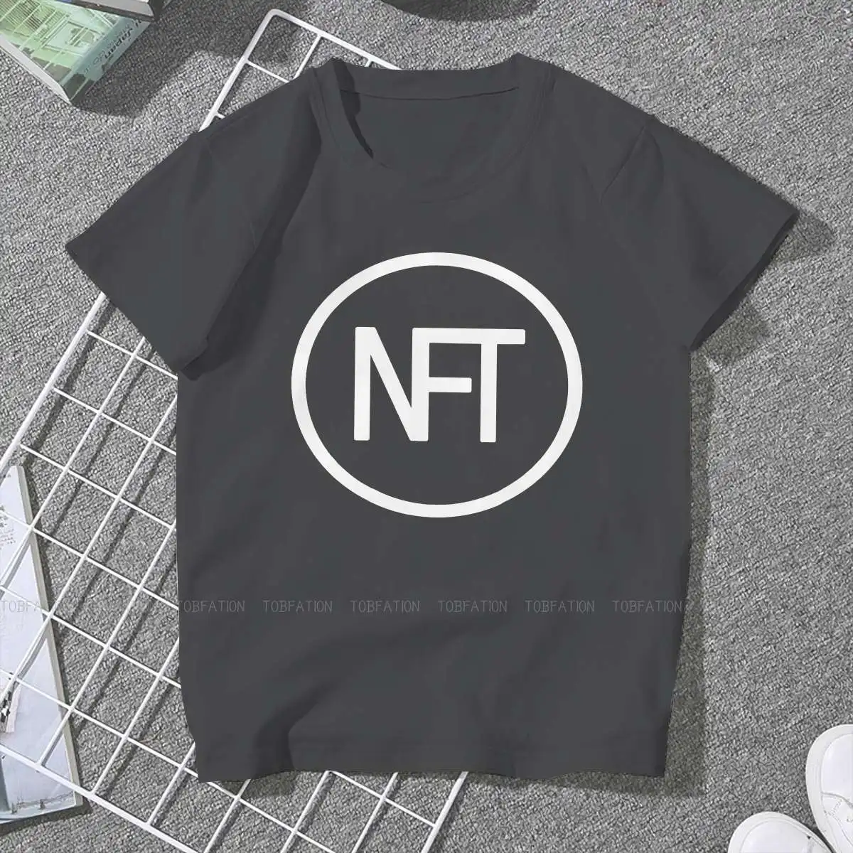 Crypto Art Female Shirts NTF Non-fungible Token Big size Vintage Women Tshirts Harajuku Casual Feminine Blusas