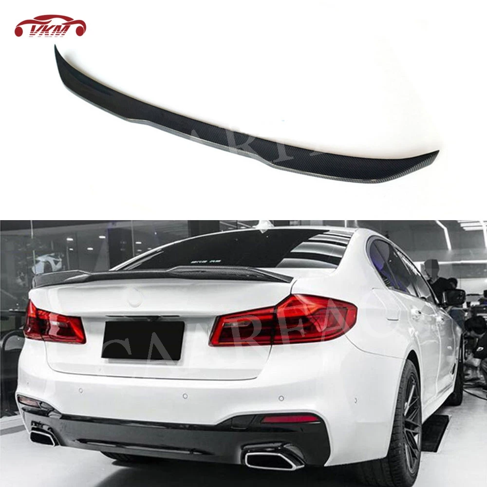 

For G30 Carbon Fiber / FRP Rear Spoiler Trunk Wings for BMW 5 Series G30 F90 M5 Sedan 2017 -2019 PO Style Boot Spoiler