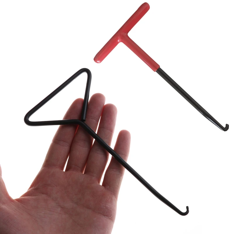 Stainless Steel 1PC Black/Red Universal Motorcycle Exhaust Stand Spring Hook Puller Tool Motocross Dirt Bike ATV Scooters