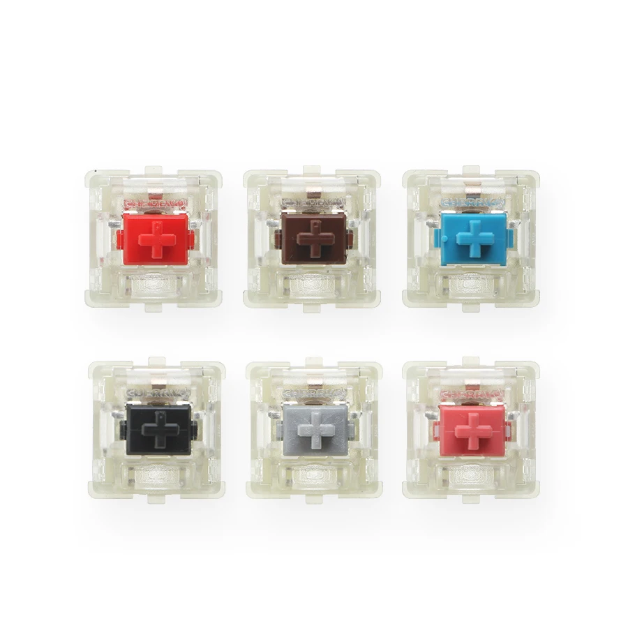 Original Brand NEW Cherry MX Mechanical Keyboard Switches Silver Red Black Blue Brown Linear Tactile Cherry Clear SMD RGB Switch