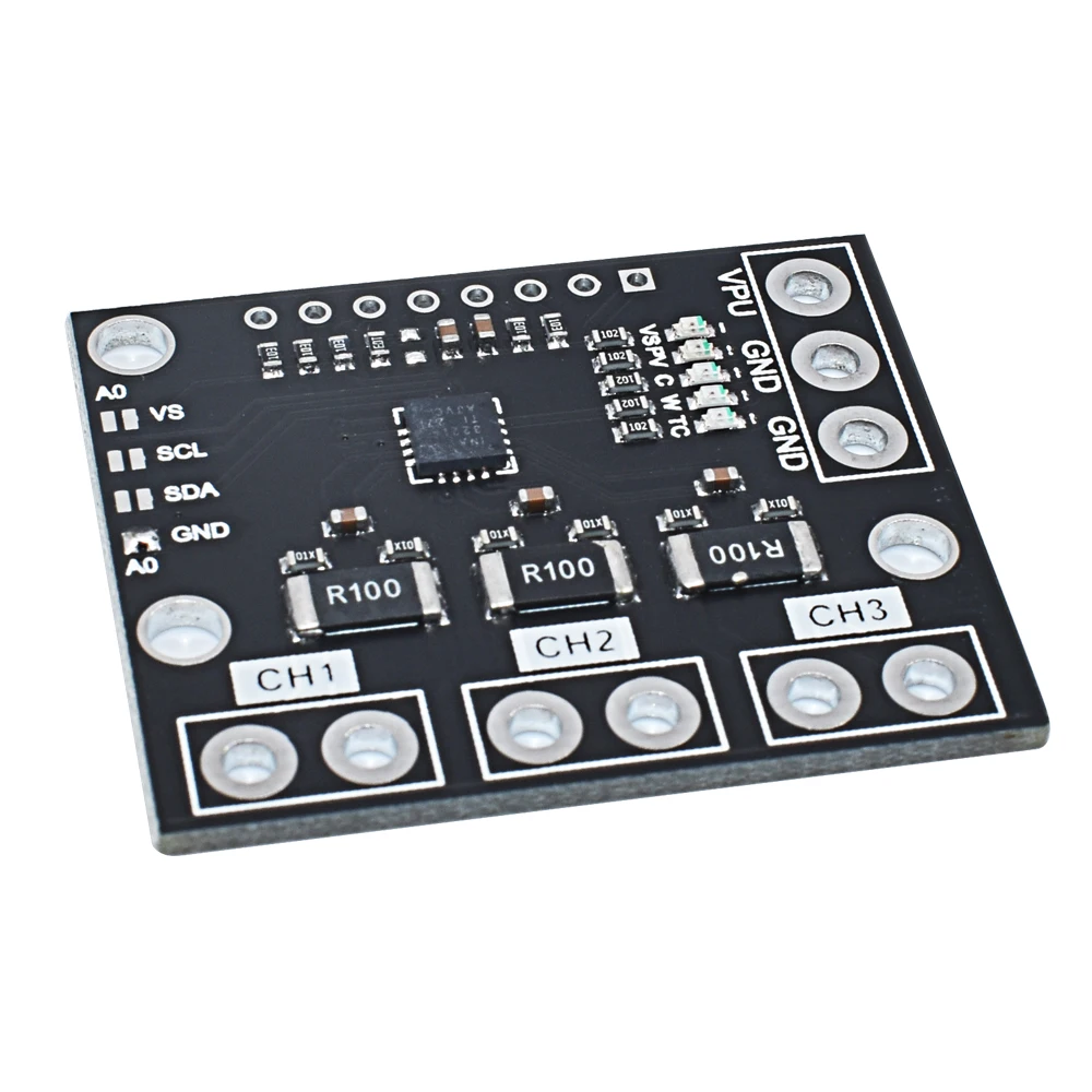 INA3221 Triple-Channel Module, High-Side Measurement, Shunt and Bus Voltage Monitor with I 2C- and SMBUS-Compatible Interface