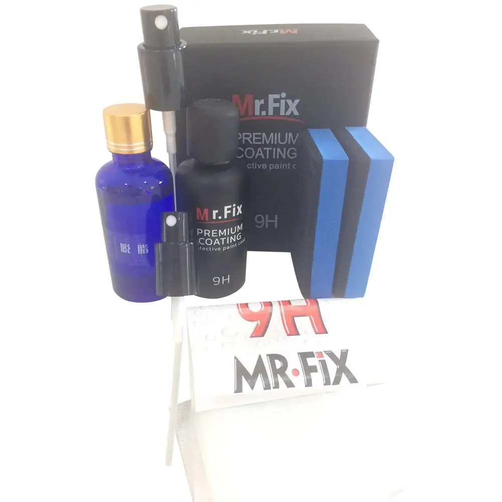 50ML Semprot Jenis MR.FIX9H Otomotif Plating Kristal Set Degreaser + 9HMR.FIX Otomotif Keramik Plating Kristal