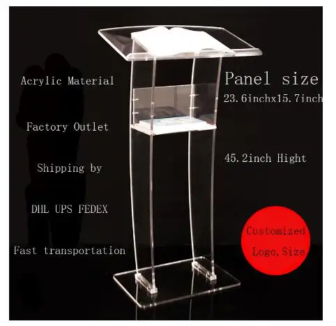 Teaching Podium, Cheap Acrylic Lectern, Acrylic Church Podiums, Acrylic pulpit, Acrylic Podium Plastic Lectern Crystal Podium