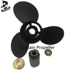 Motor fueraborda Captain Propeller 15 1/4X15, compatible con Mercury, 90HP, 115HP, 175HP, 200HP, 225HP, 250-400HP, 15 tooth Spline 48-78116A45