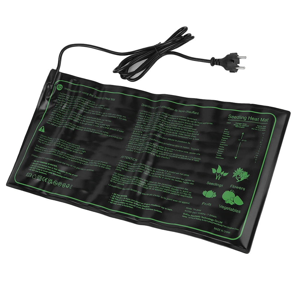 Seedling Heating Mat 220V EU Plug Waterproof 50x25cm Garden Supplies Plant Seed Germination Propagation Clone Starter Pad