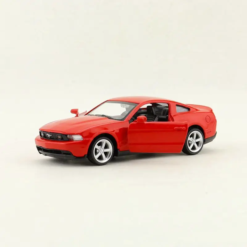 Diecast Metal Toy Model 1:43 Scale Ford Mustang GT Super Car Pull Back Doors Openable Educational Collection Gift For Boys