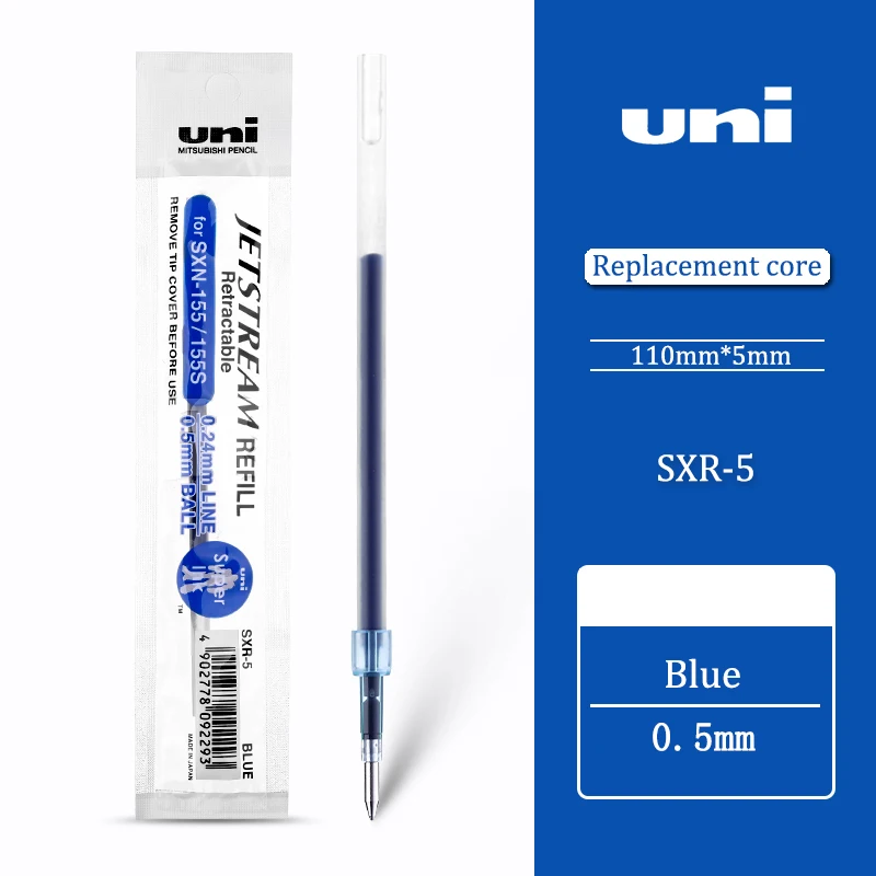 6 stücke UNI Refill Jetstream Serie SXR Kugelschreiber Refill Können Ersetzen SXN-1000 Farbe Lernen Büro Öl Refill