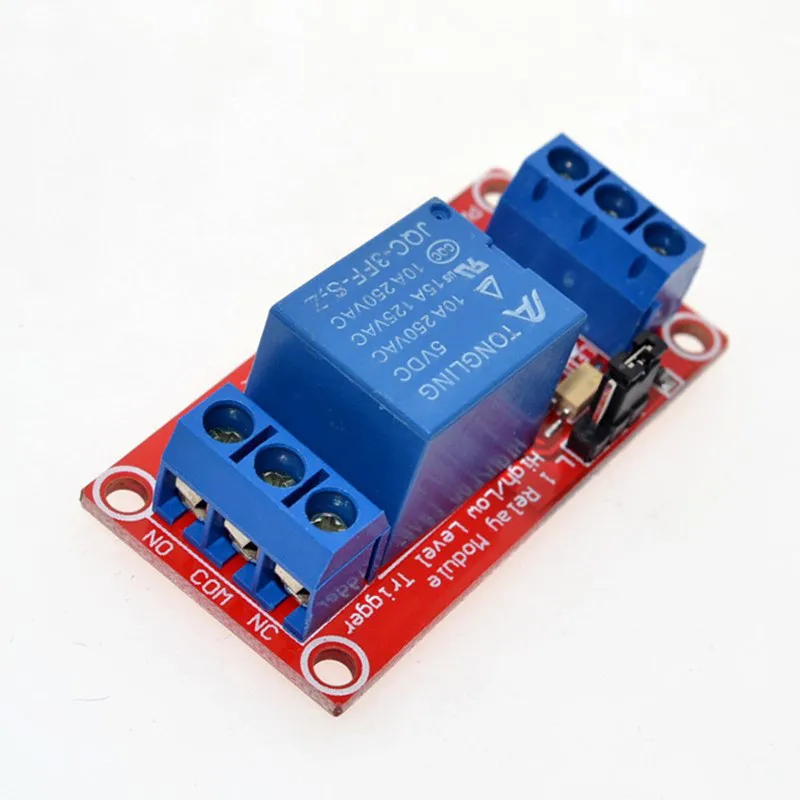 1 channel 5V 12V relay module with optocoupler isolation, one way relay expansion board supports high and low level triggering