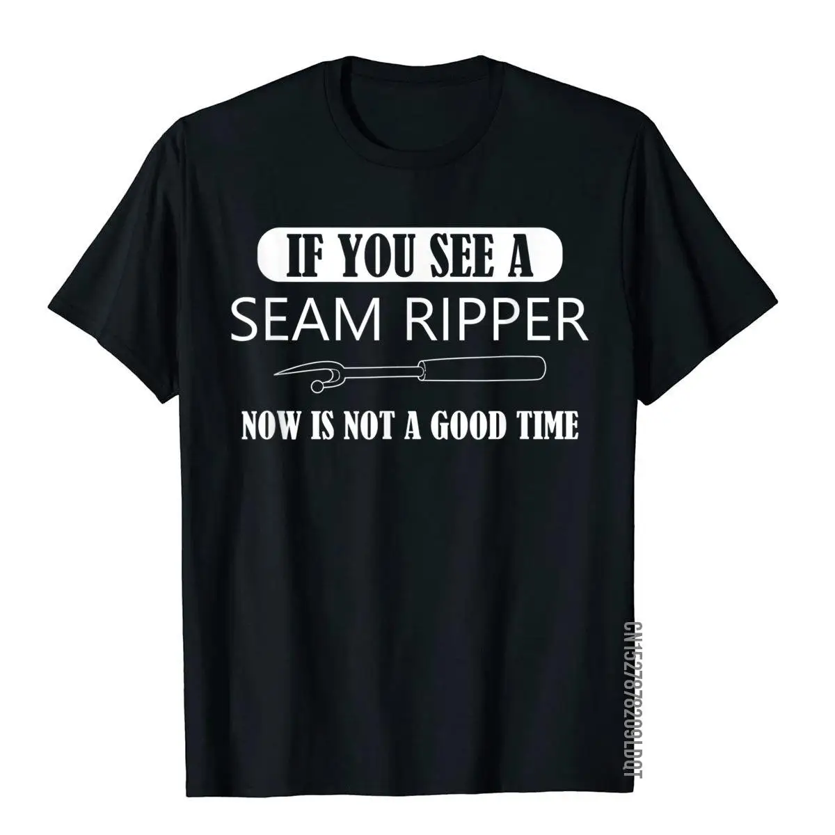 If You See A Seam Ripper Funny Sewing T-Shirt Cosie Top T-Shirts Faddish Tops Shirt Cotton Men's Vintage