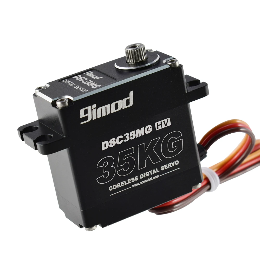 Chống Thấm Nước Servo 35Kg/45Kg DSC35MG Nhôm Xoay 180 Độ Ốp Lưng Kỹ Thuật Số Bánh Răng Kim Loại HV Coreless Cho Xe RC xe Tải Xe Bánh Xích Thuyền Robot