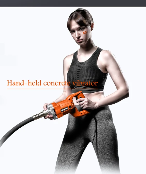 220V hand-held concrete vibrator 1-2M vibrating spear industrial portable plug-in vibrator concrete vibrator