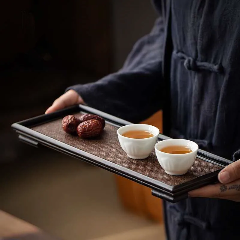 

Japanese-Style Bamboo Mat Tea Tray Song Mat Tea Tray Bamboo Mat Dry Pour Pot Tray Pot Mat Tea Tray Rectangular Chinese Tea Tray