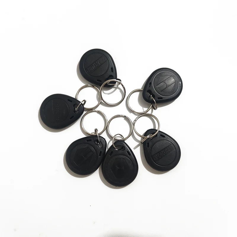 KinJoin 10pcs RFID Key Fobs 125Khz ID Token Tags RFID lock Access control Durable Waterproof Keychain ID Card