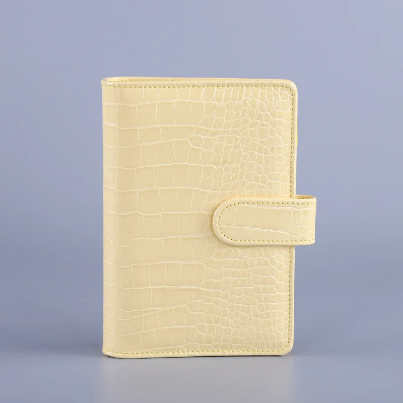 A5/A6 PU Bitterkoekje Krokodil Patroon Losbladige Alleen Cover Binder Zuivelreizigers Lederen Notitieboekje