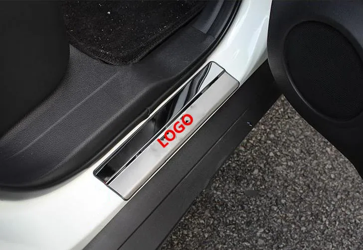 For Nissan QASHQAI 2008 to 2019 J10  J11Stainless Steel Scuff Plate Door Sill Cover car styling auto accessories