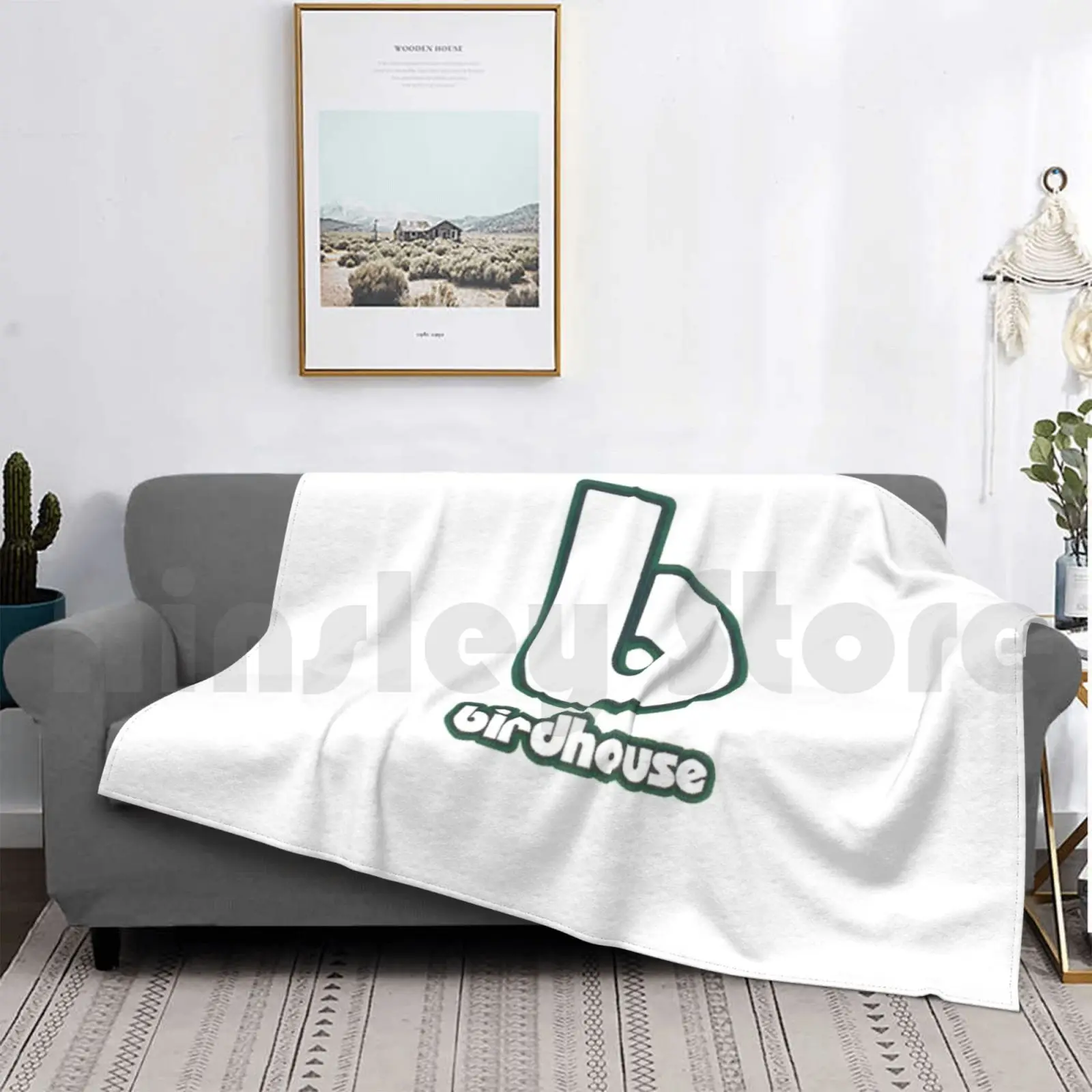 Birdhouse , Retro Skateboard Design. Blanket Fashion Custom Skate Birdhouse Tony Hawk 90s Skating view 3