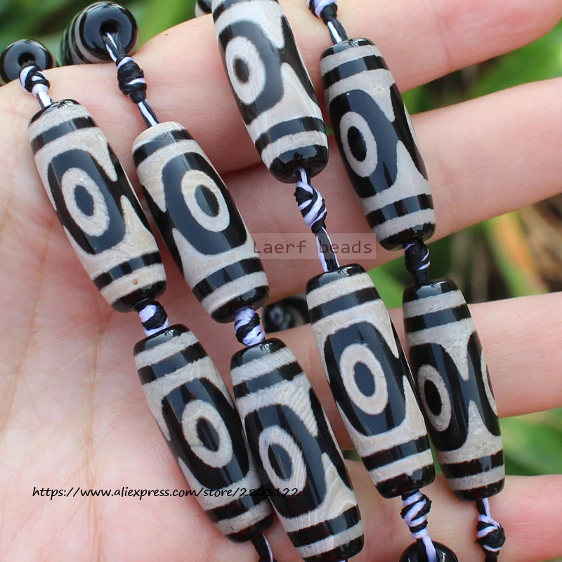 3pcs, 28-30mm Many Pattern Black Dzi agates beads, Can Pick Different Beads for sell , For DIY Jewelry making !