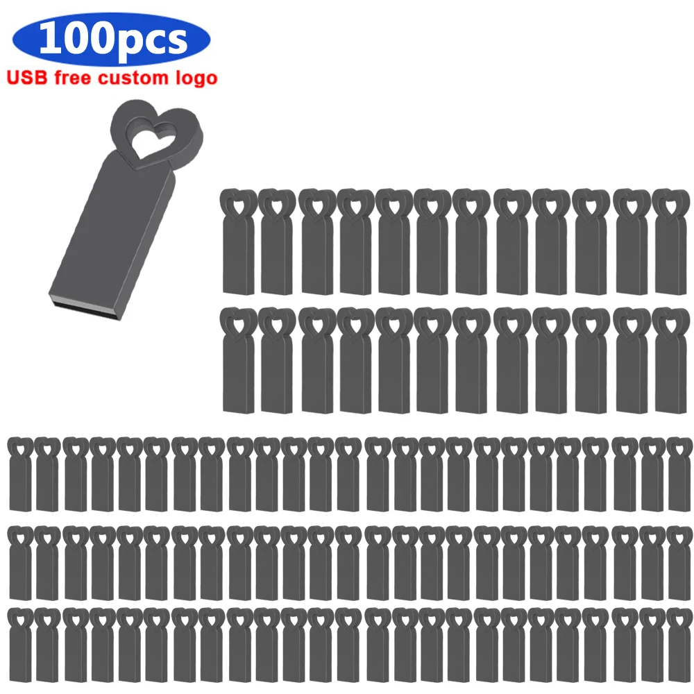 100PCS Usb Flash Drive 8Gb Usb 2.0ไดรฟ์ปากกา16Gb Pendrive 32GB Usb Flash 64gb Flash Disk 128Gb 4GB Flash Memory Stick