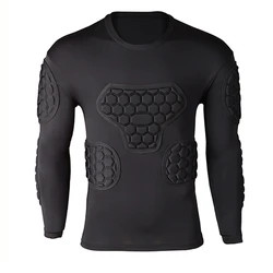 Professional Rugby Football Soccer Goalkeeper Jerseys Armor Uniforms Shirts Jackets Thicken EVA Sponge Elbow Chest Protector