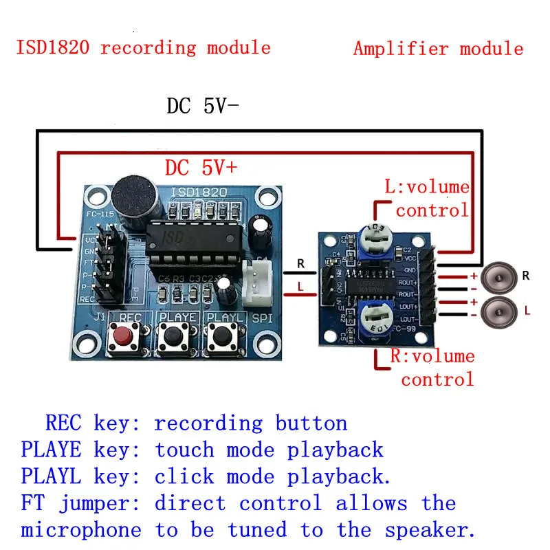 TZT 1/3/5PCS PAM8406 Digitaler Verstärker-Board mit Lautstärkepotentiometer 5Wx2 Stereo M70 – Detail 2