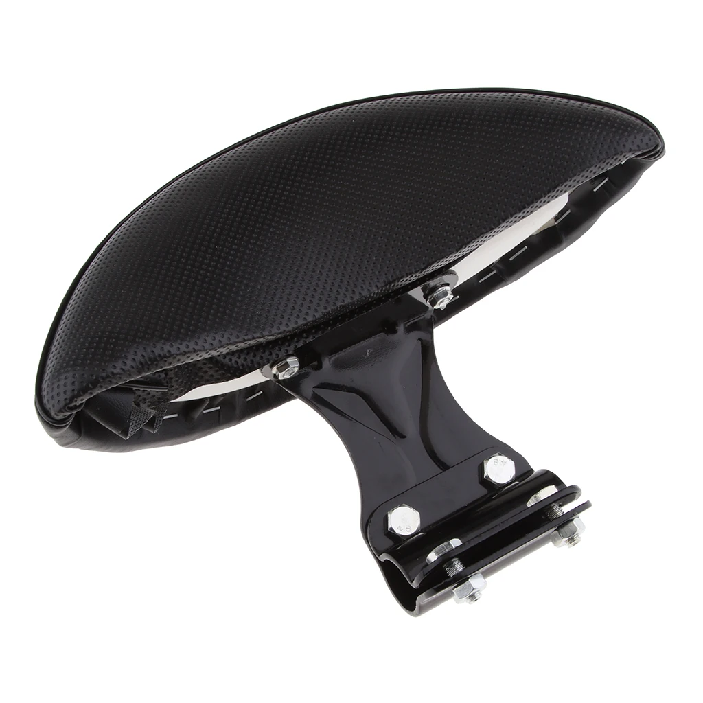 Motorcycle Scooter Rear Seat Backrest Back Rest Backrest Pad Black - Soft and Comfortable