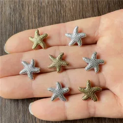 15pcs charm starfish star bracelet necklace material accessories for jewelry making DIY handmade connector beads