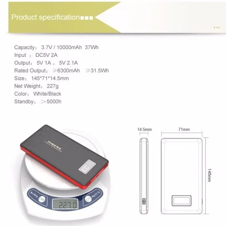 LELONGPOWERBANK PN969 20,000 MAH PN969