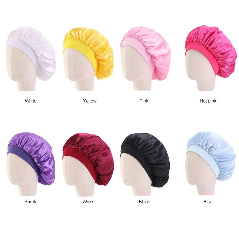 

kids hair bonnet satin toddler baby bonnets silk sleep cap bonnets 5pcs a lot kids hair accessories