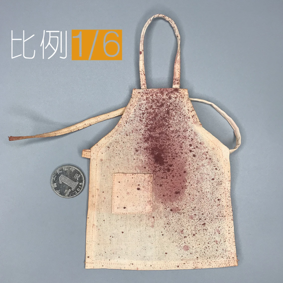 

Best Sell Scale 1/6th Chainsaw Massacre Killer Jack the Ripper Apron Bib Model For Doll Soldier Scene Components